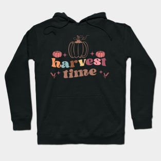 Harvest Time - retro thanksgiving Hoodie